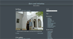 Desktop Screenshot of daveandchristina.com
